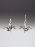 Baby Dragon Earrings - Silver