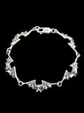 Bat Link Bracelet - Silver