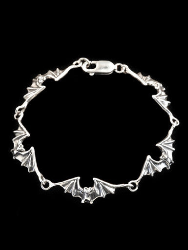 Bat Link Bracelet - Silver
