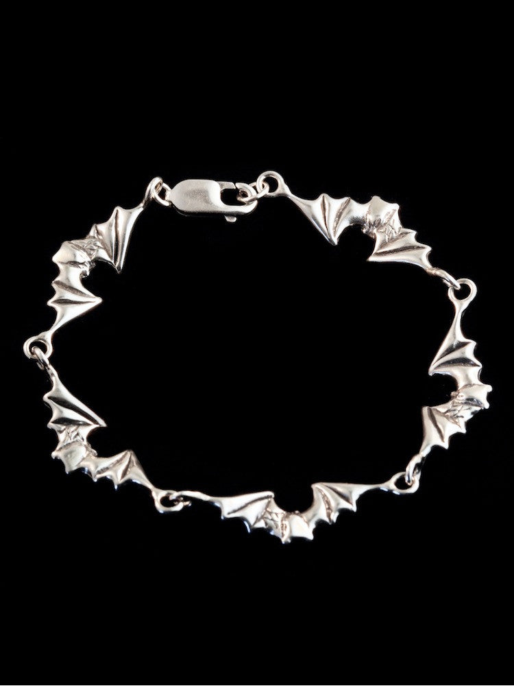 Bat Bracelet in Silver