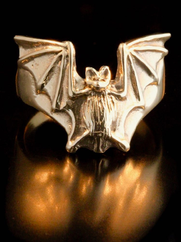 Bat Flight Ring in 14k Gold