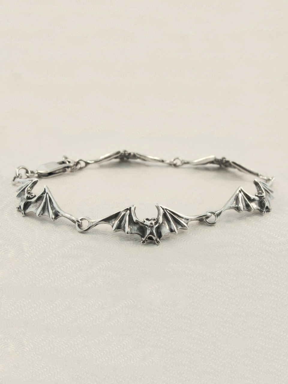 Bat Bracelet in Silver