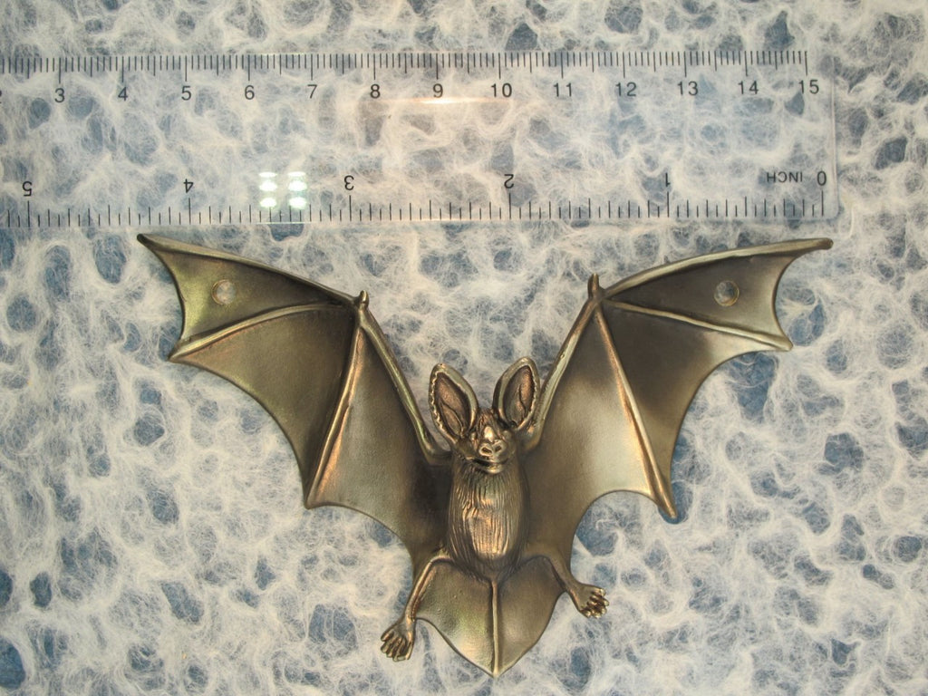 Bat Drawer Pull Sculpture - Bronze