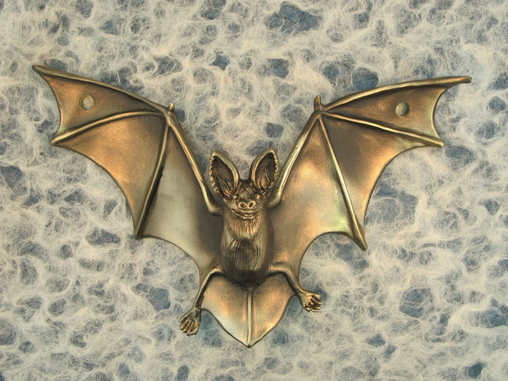 Bat Drawer Pull Sculpture - Bronze