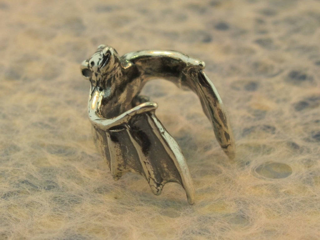 Bat Ear Cuff in Silver