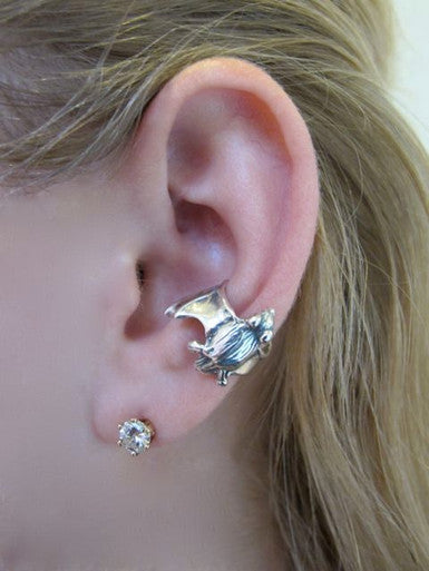 Bat Ear Cuff - Sterling Silver