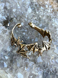 Bat Flock Ear Hoop - Bronze