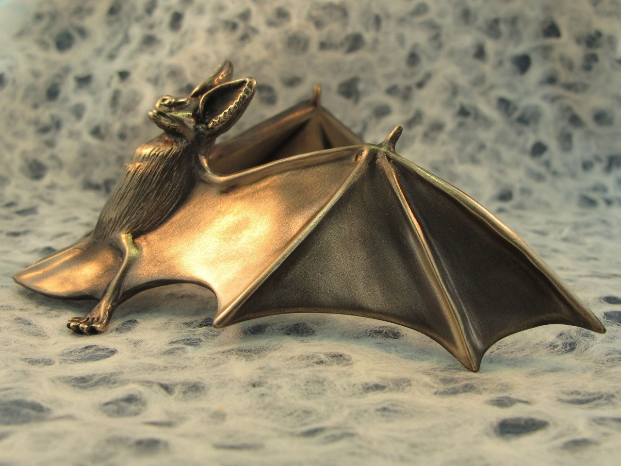 Bat Hook Sculpture - Bronze