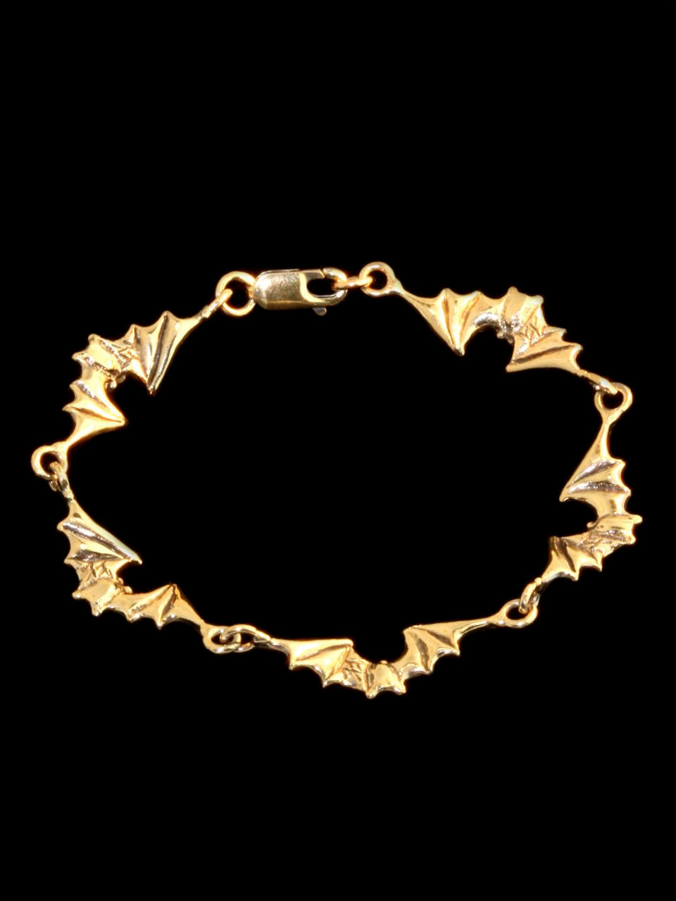 Bat Link Bracelet 14k Gold