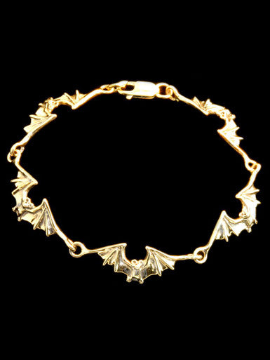 Bat Link Bracelet - 14K Gold