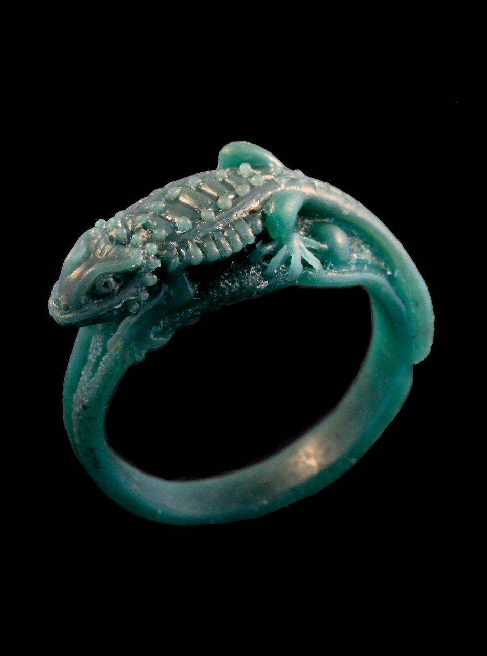 Bearded Dragon Ring in Wax
