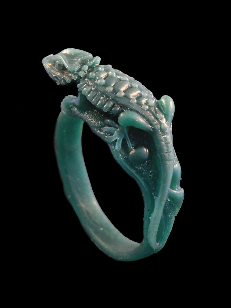Bearded Dragon Ring in Wax