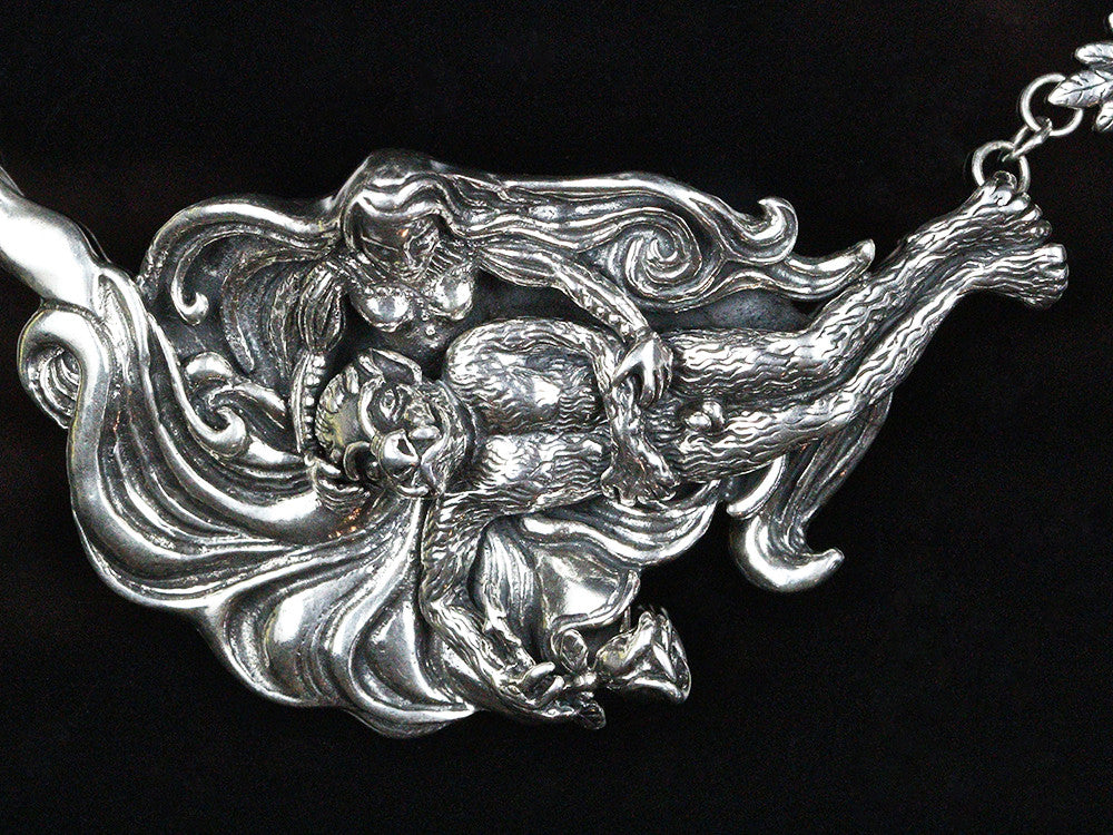 Beauty and the Beast Neckpiece - Sterling Silver