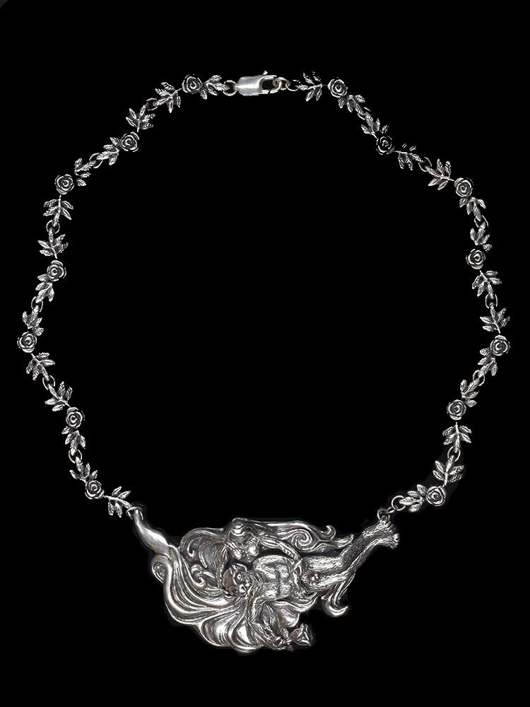 Beauty and the Beast Neckpiece - Sterling Silver