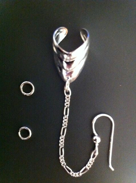 Bajoran style Ear Cuff Earring Kit - Sterling Silver