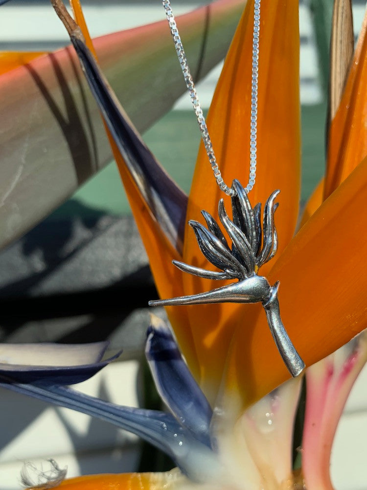 Bird of Paradise Charm Pendant
