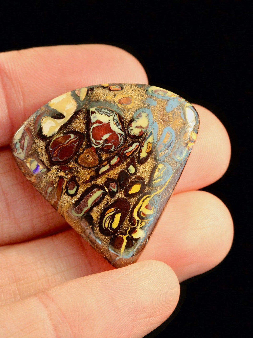 Petroglyph - Australian Koroit Boulder Opal - 57.8 ct