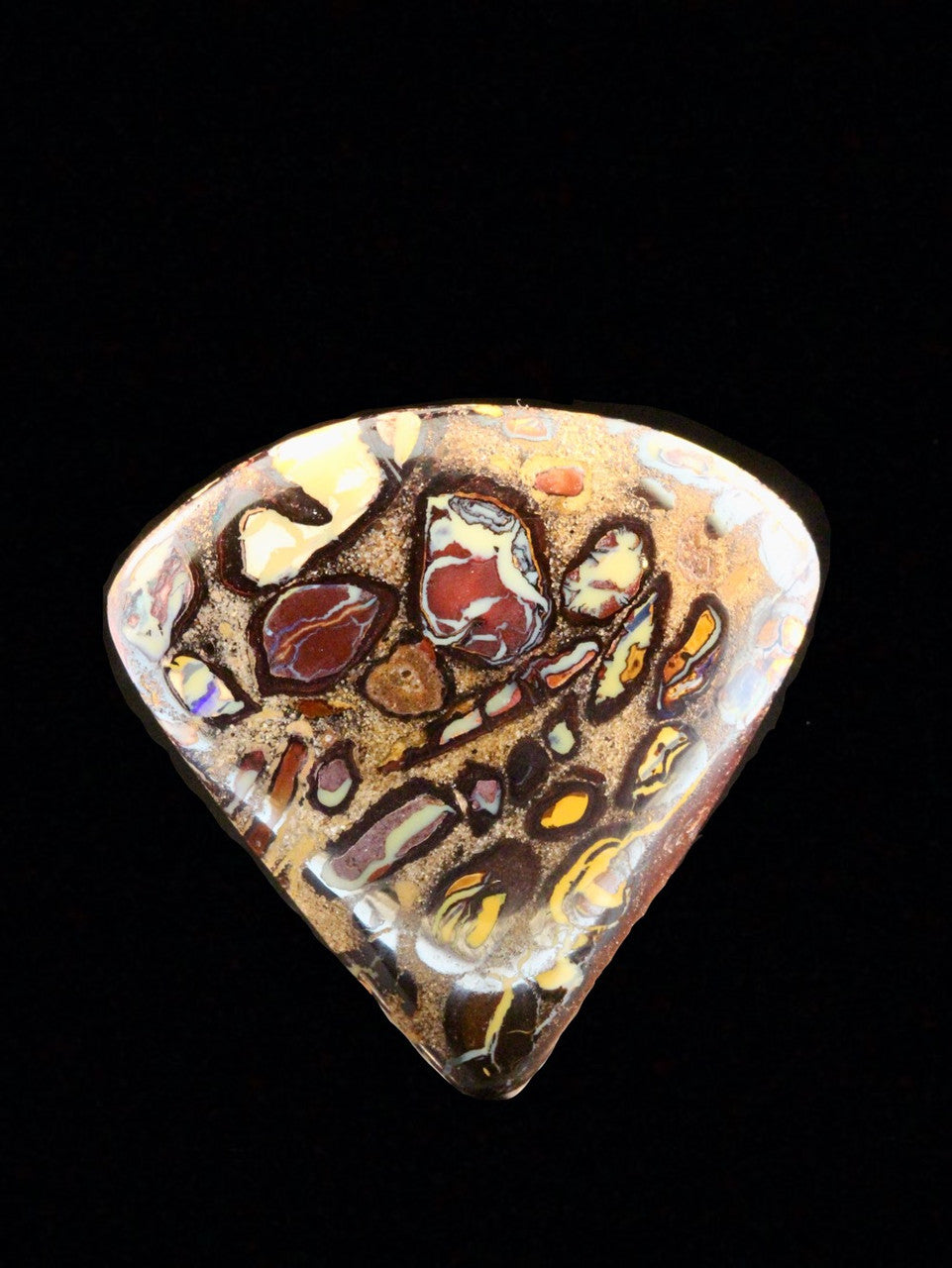 Petroglyph - Australian Koroit Boulder Opal - 57.8 ct