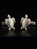 Sea Turtle Cufflinks - Sterling Silver