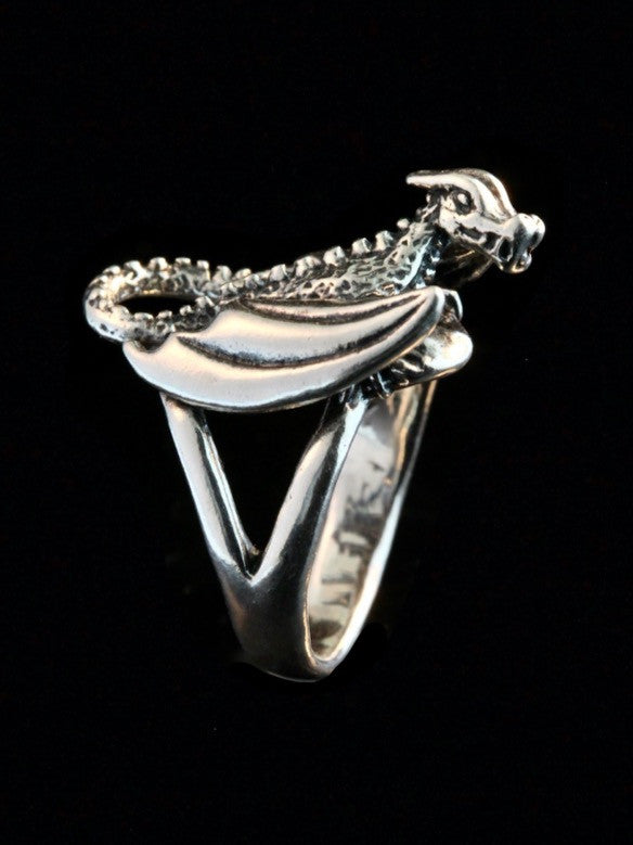 Glider Dragon Ring - Sterling Silver