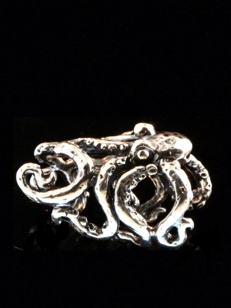 Octopus Ear Crest Cuff - Silver