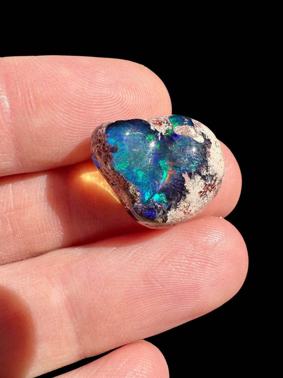 Rainbow Lagoon - Mexican Matrix Fire Opal