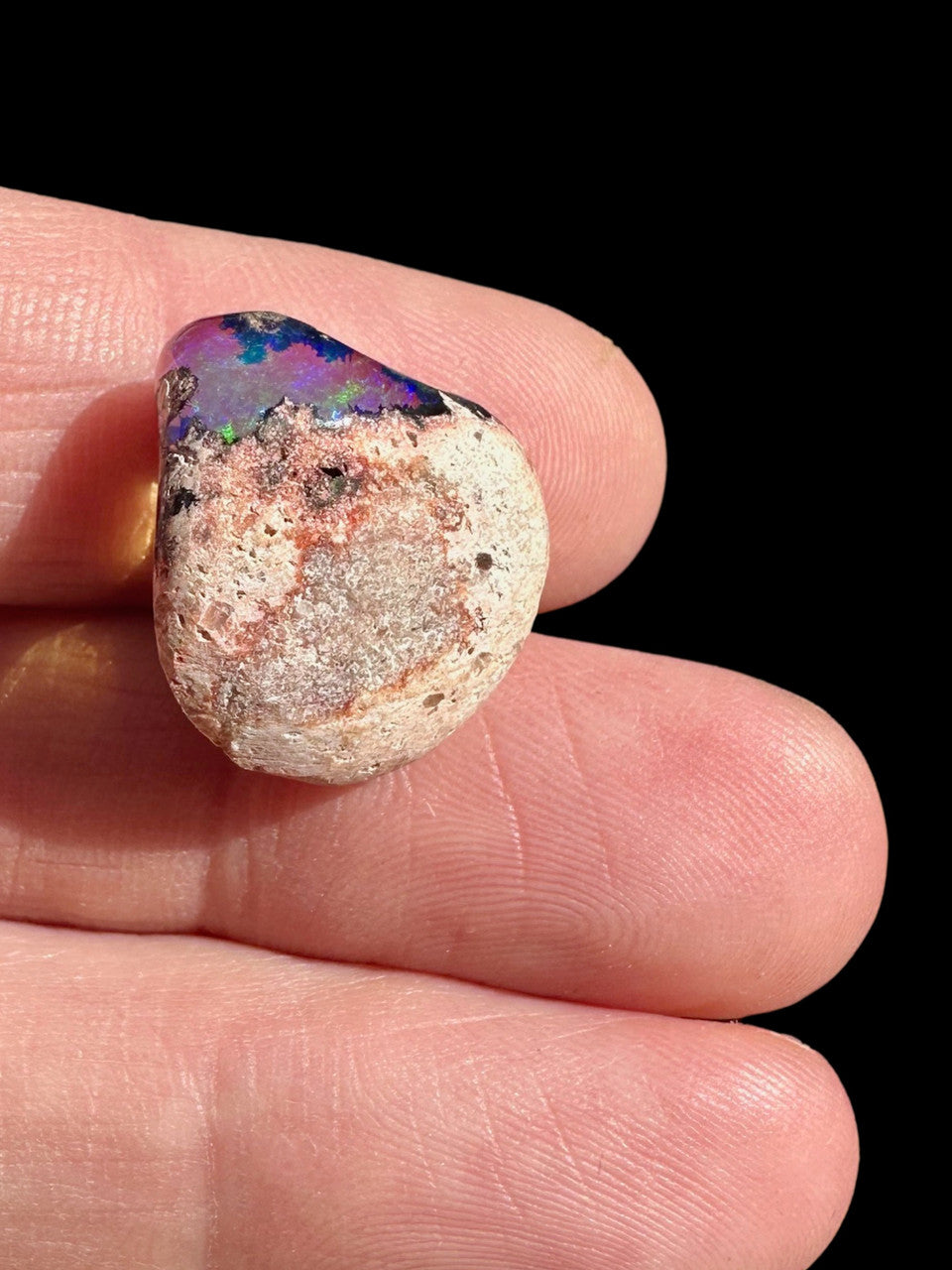 Rainbow Lagoon - Mexican Matrix Fire Opal - Back Matrix View