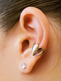 Angel Heart Ear Cuff - Bronze