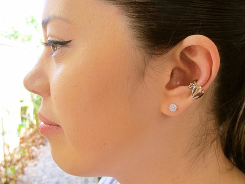 Angel Heart Ear Cuff - Bronze