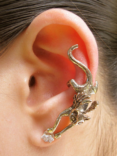 Angel Kitty Ear Cuff - Bronze