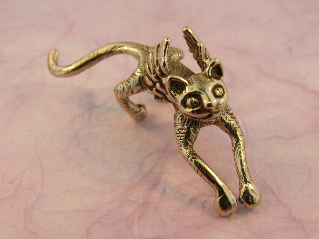 Angel Kitty Ear Cuff in Bronze