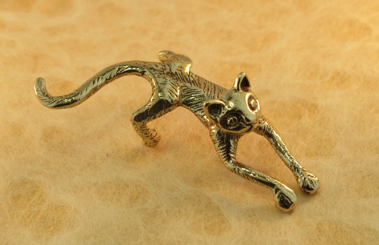 Crawling Cat Ear Cuff - Bronze