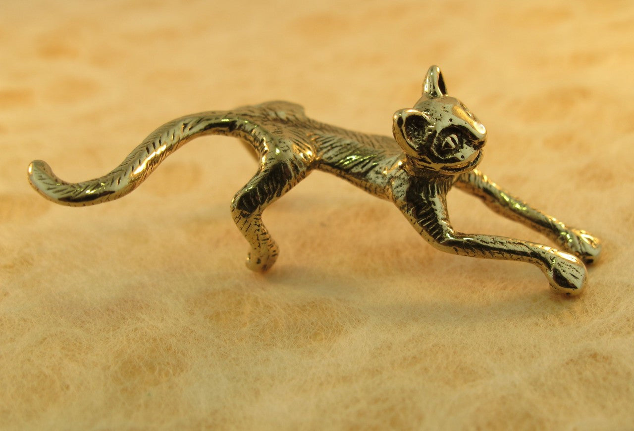 Crawling Cat Ear Cuff - Bronze