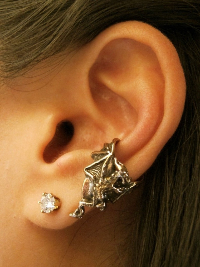 Dragon Ear Chevron Cuff in Bronze