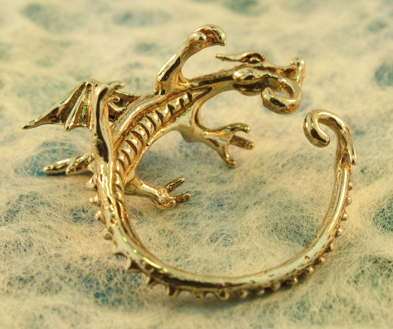 Dragon Whisperer Ear Cuff Hoop in Bronze