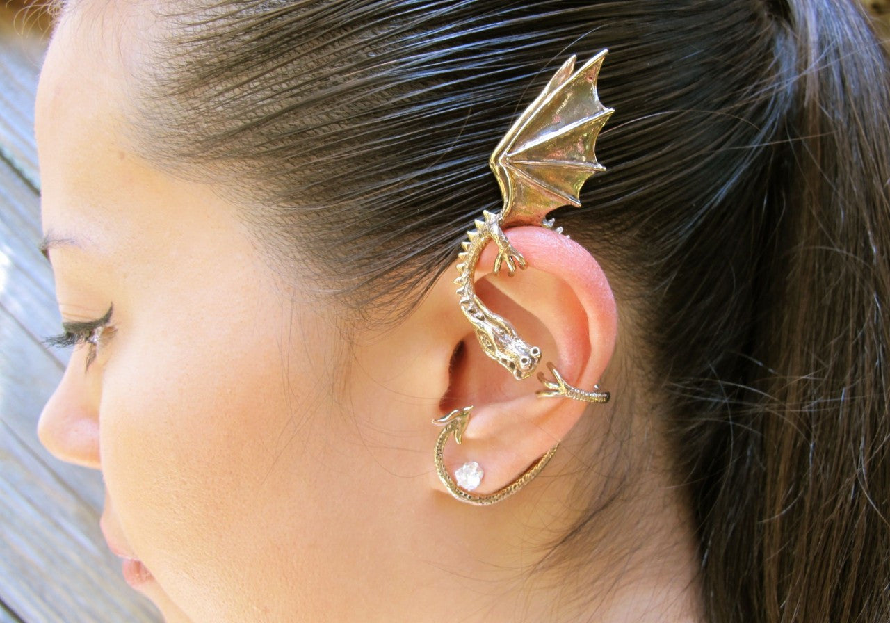 Elfin Dragon Ear Wrap in Bronze