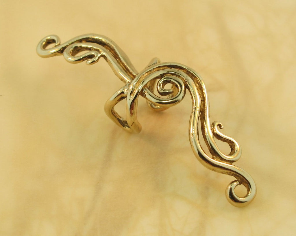 French Twist Ear Cuff in Bronze