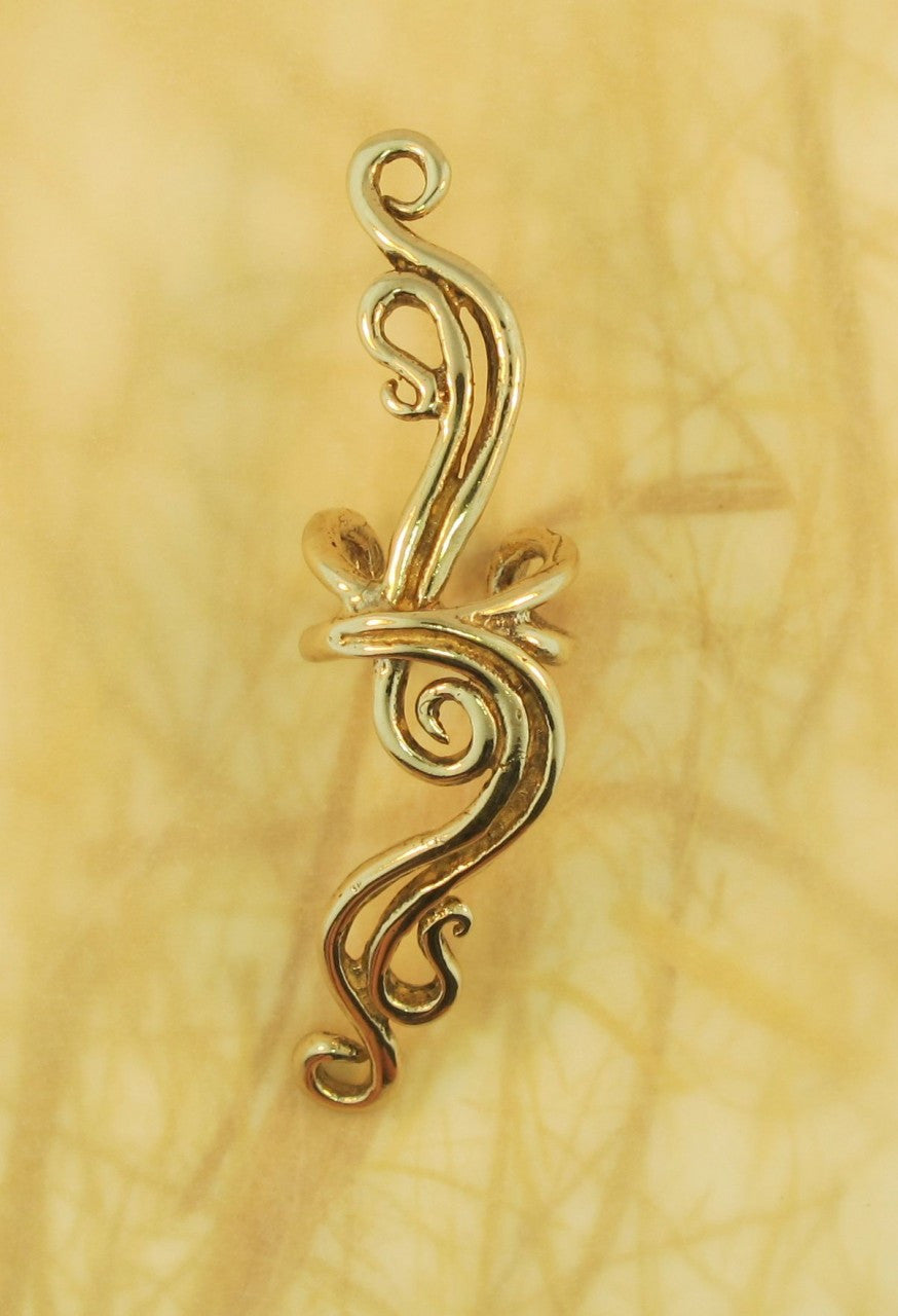 French Twist Ear Cuff in Bronze