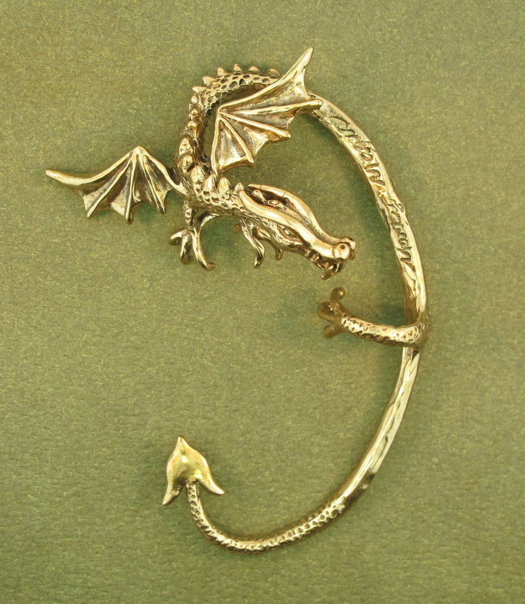 Guardian Dragon Ear Wrap in Bronze