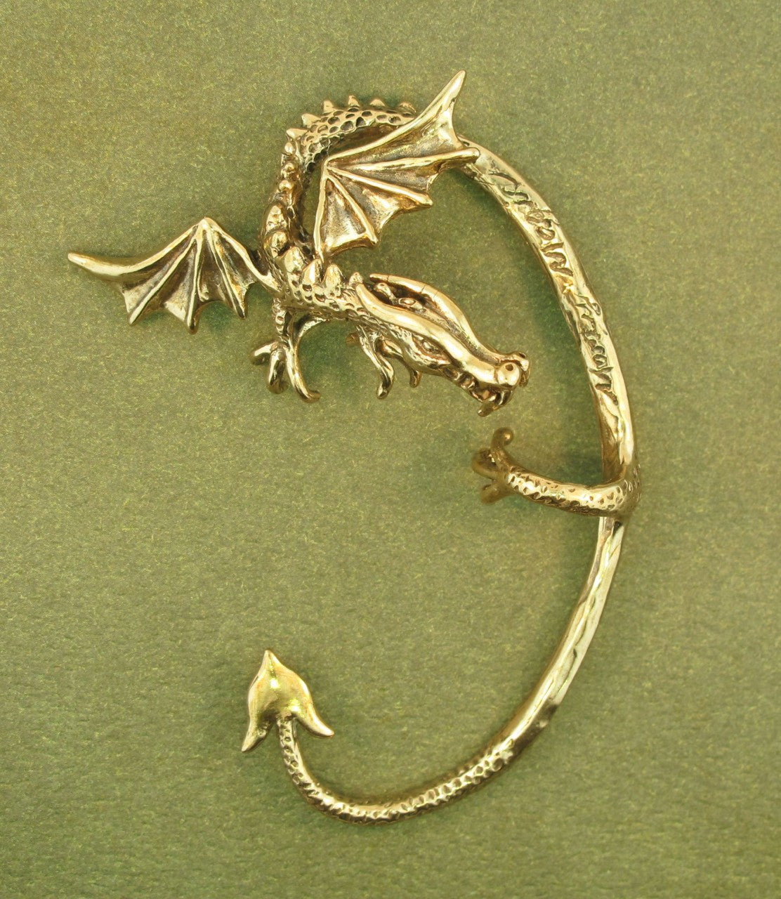 Guardian Dragon Ear Wrap in Bronze