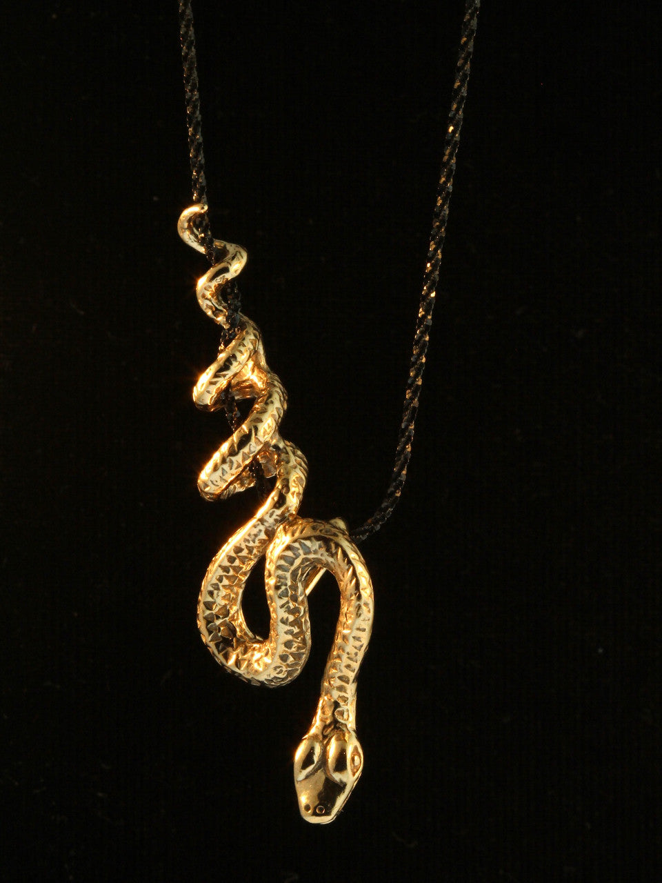 Python Snake Pendant - Bronze