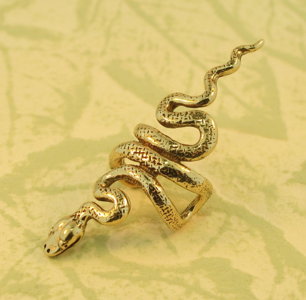 Bronze Snake Ear Cuff