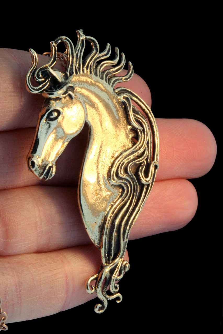 Bronze Spirit Horse Pendant