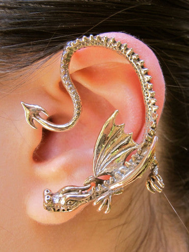 Throne Dragon Ear Wrap - Bronze