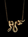 Vine Snake Pendant - Bronze