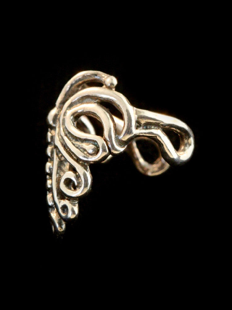 Butterfly Ear Cuff Chevron in Bronze