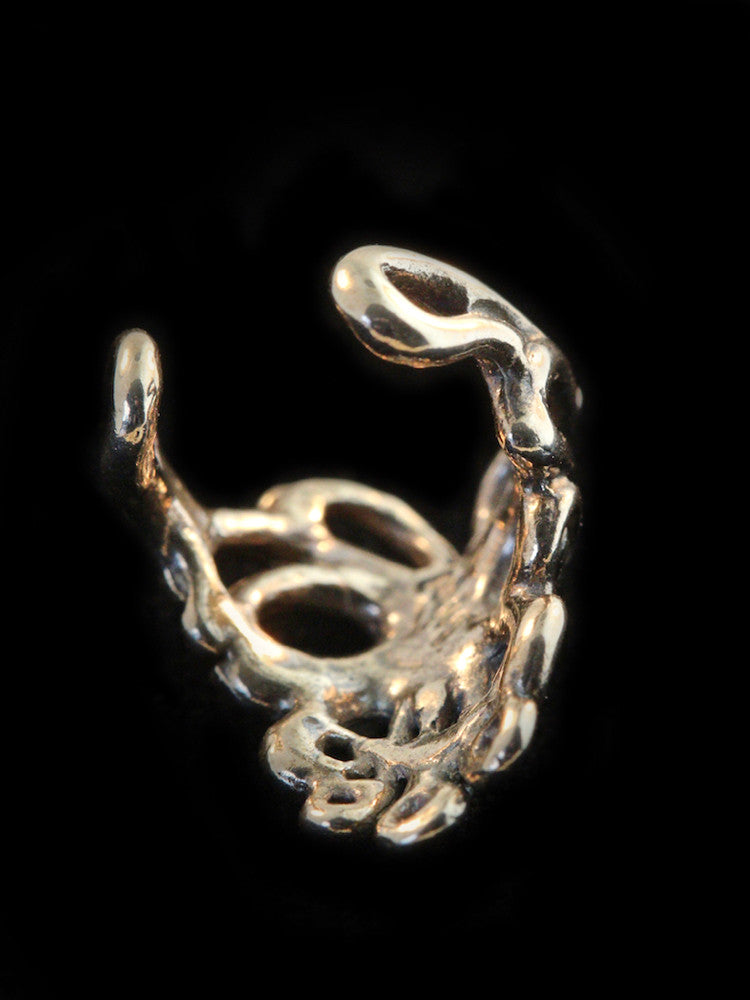 Butterfly Ear Cuff Chevron in Bronze
