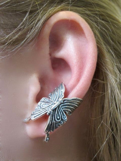 Butterfly Ear Cuff - Silver