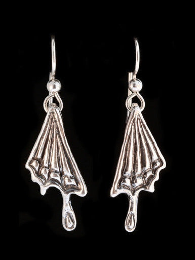 Butterfly Wing Earrings - Sterling Silver