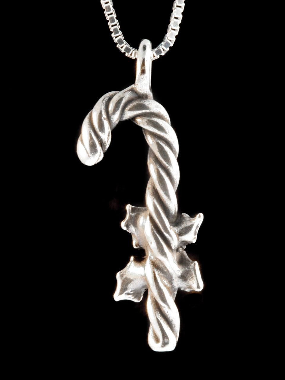 Christmas - Candy Cane Charm - Silver
